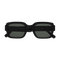 Apollo / Black Acetate & Green Solid Lens